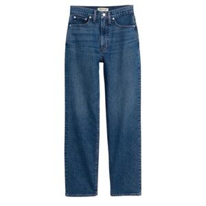 Madewell The Perfect Vintage Straight Leg Jeans Size 25 High Rise Blue Denim